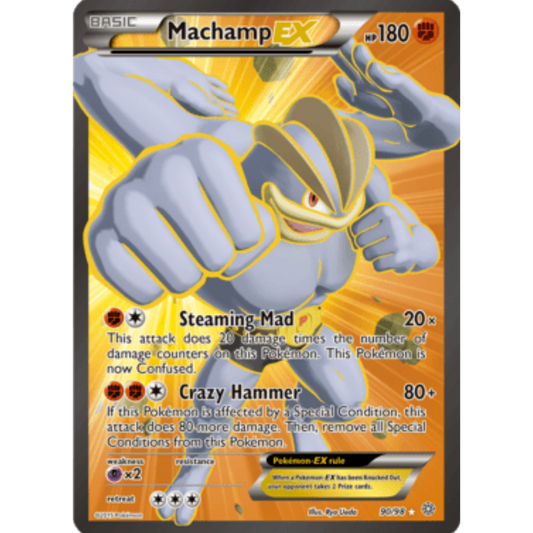 Machamp EX (90 Full Art) 090/98  - Holofoil XY  Ancient Origins - Ultra Rare