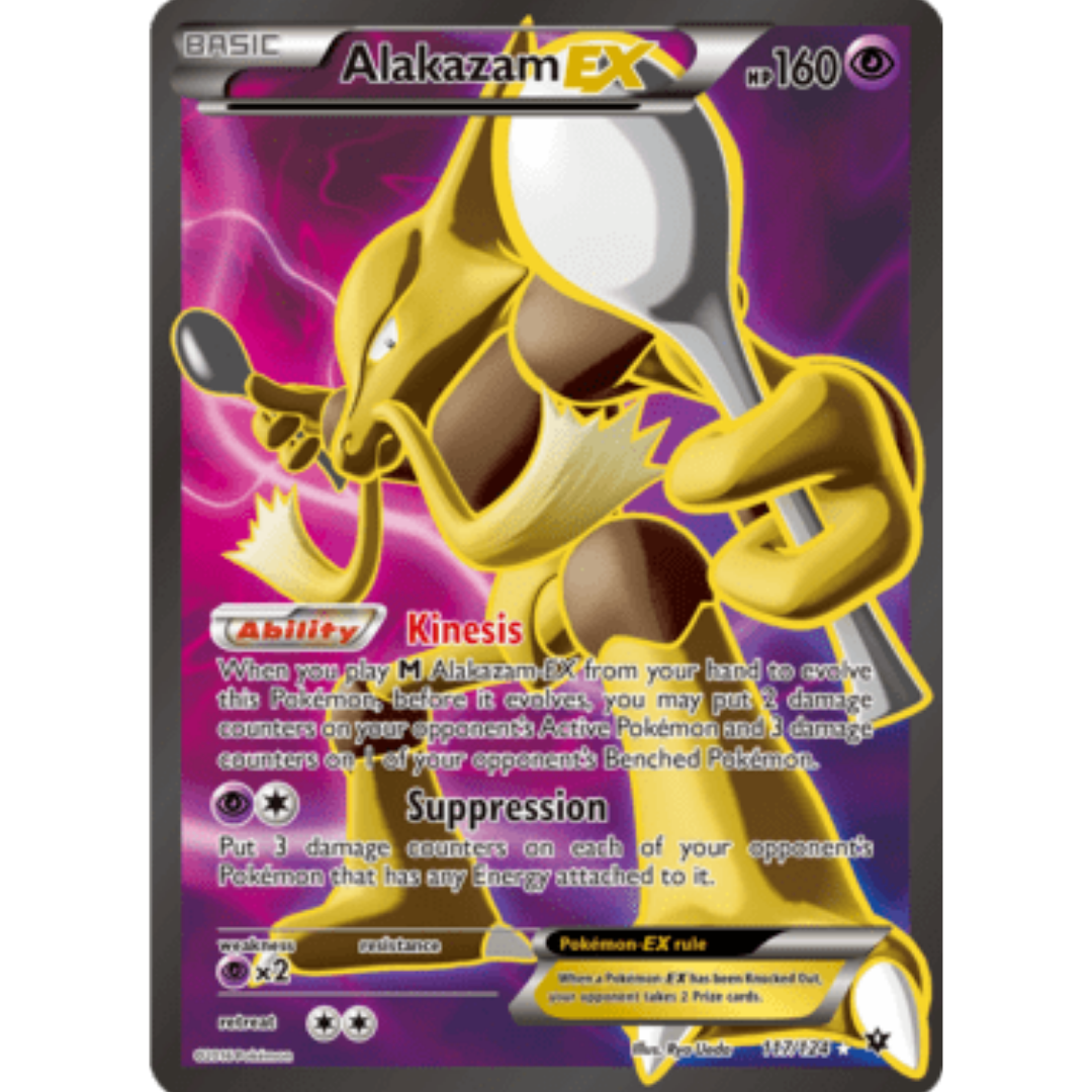 Alakazam EX (Full Art) 117/124  - Holofoil XY  Fates Collide - Ultra Rare