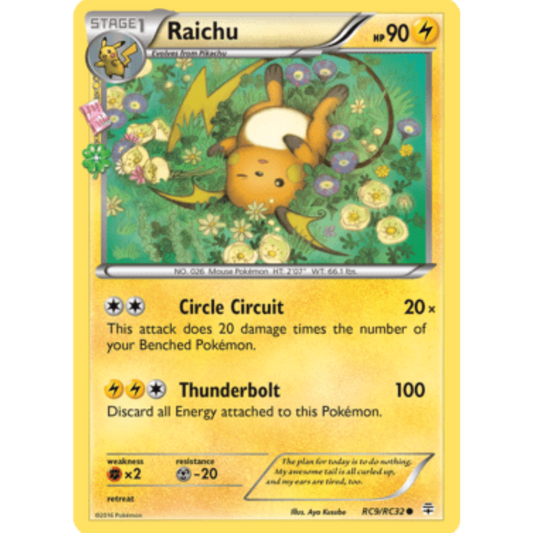 Raichu RC9/RC32  Generations Radiant Collection - Common