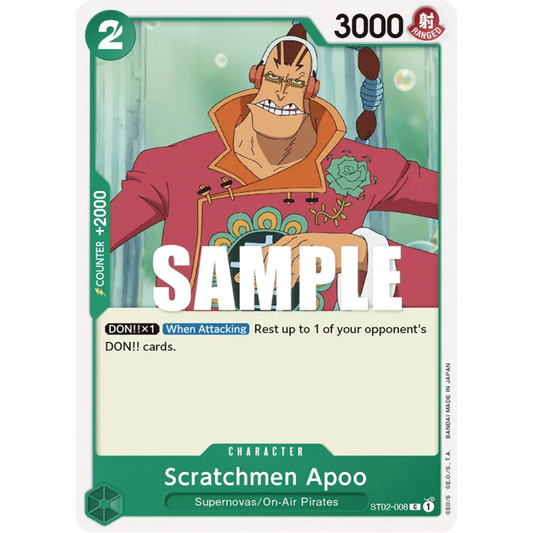 Scratchmen Apoo (ST02-008) - Starter Deck 2: Worst Generation