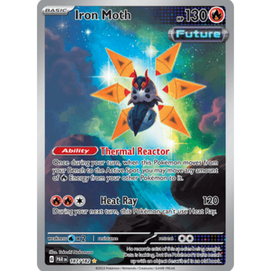 Iron Moth 187/182  - Holofoil SV04 Paradox Rift - Illustration Rare
