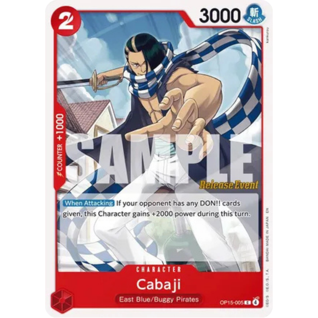 Cabaji (OP15-005) - Adventure on Kami's Island Release Event Cards