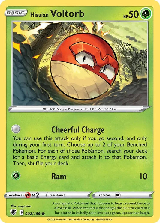 Hisuian Voltorb 002/189  - Holofoil Deck Exclusives - Promo