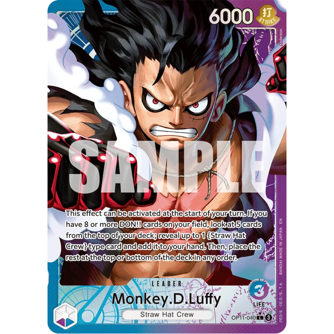 Monkey.D.Luffy (040) (Alternate Art) (OP11-040) - A Fist of Divine Speed Foil