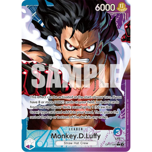Monkey.D.Luffy (040) (Alternate Art) (OP11-040) - A Fist of Divine Speed Foil