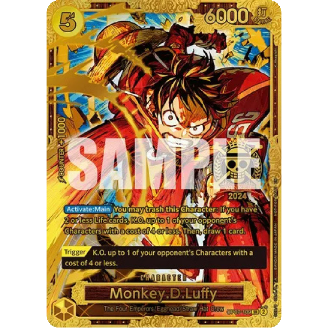 Monkey.D.Luffy (Championship 2024 World Final 1st Place) (OP07-109) - One Piece Promotion Cards Foil