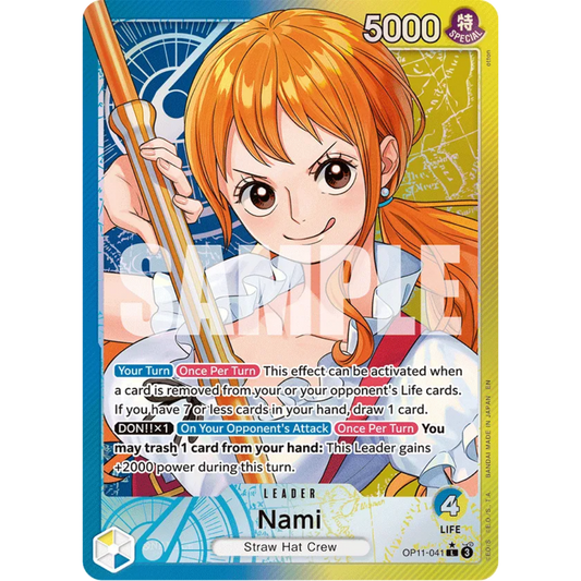 Nami (041) (Alternate Art) (OP11-041) - A Fist of Divine Speed Foil