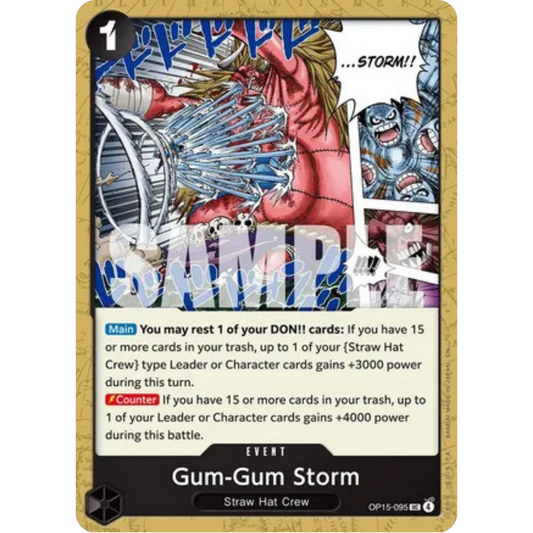 Gum-Gum Storm (OP15-095) - Adventure on Kami's Island