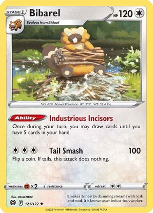 Bibarel 121/172  Deck Exclusives - Rare