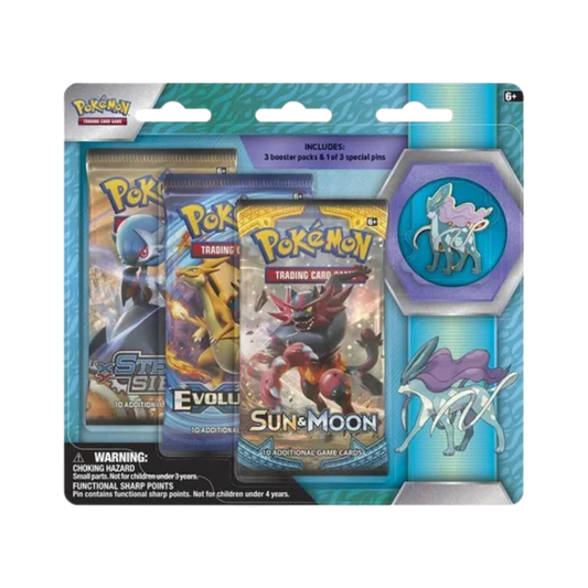 Legendary Beasts Collector Pin 3 Pack Blister [Suicune]