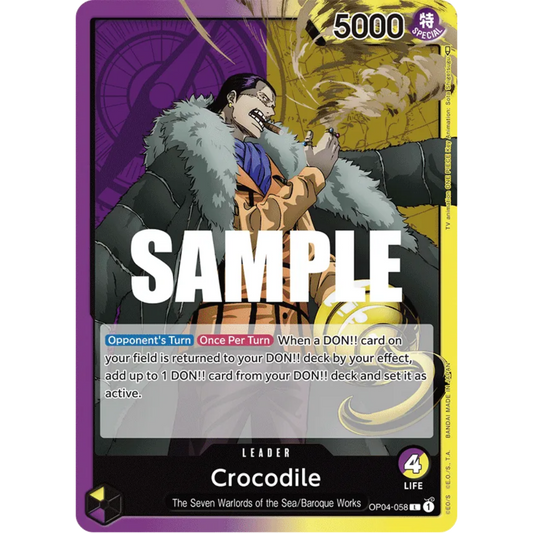Crocodile (058) (OP04-058) - Kingdoms of Intrigue