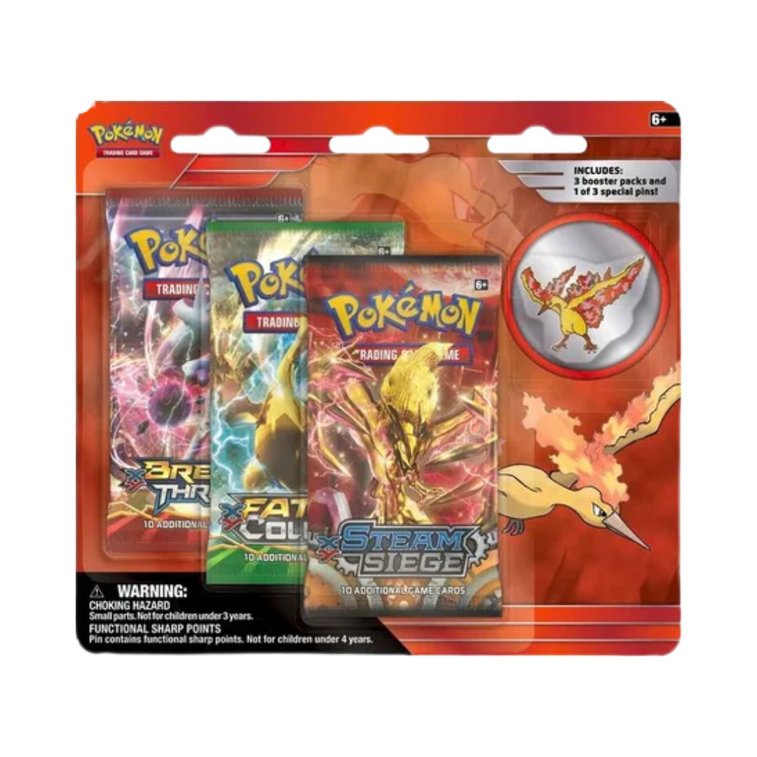 Legendary Birds Pin 3 Pack Blister [Moltres Pin]