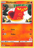 Sizzlipede - 046/264 (#1 Cinderace Stamped)/264  Battle Academy 2022 - Promo