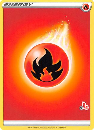 Fire Energy (#12 Cinderace Stamped)  Battle Academy 2022 - Promo