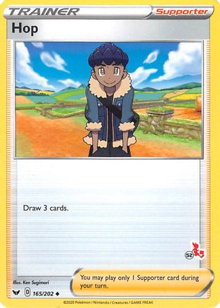 Hop - 165/202 (#52 Cinderace Stamped)/202  Battle Academy 2022 - Promo