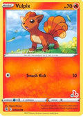 Vulpix - 029/264 (#18 Cinderace Stamped)/264  Battle Academy 2022 - Promo