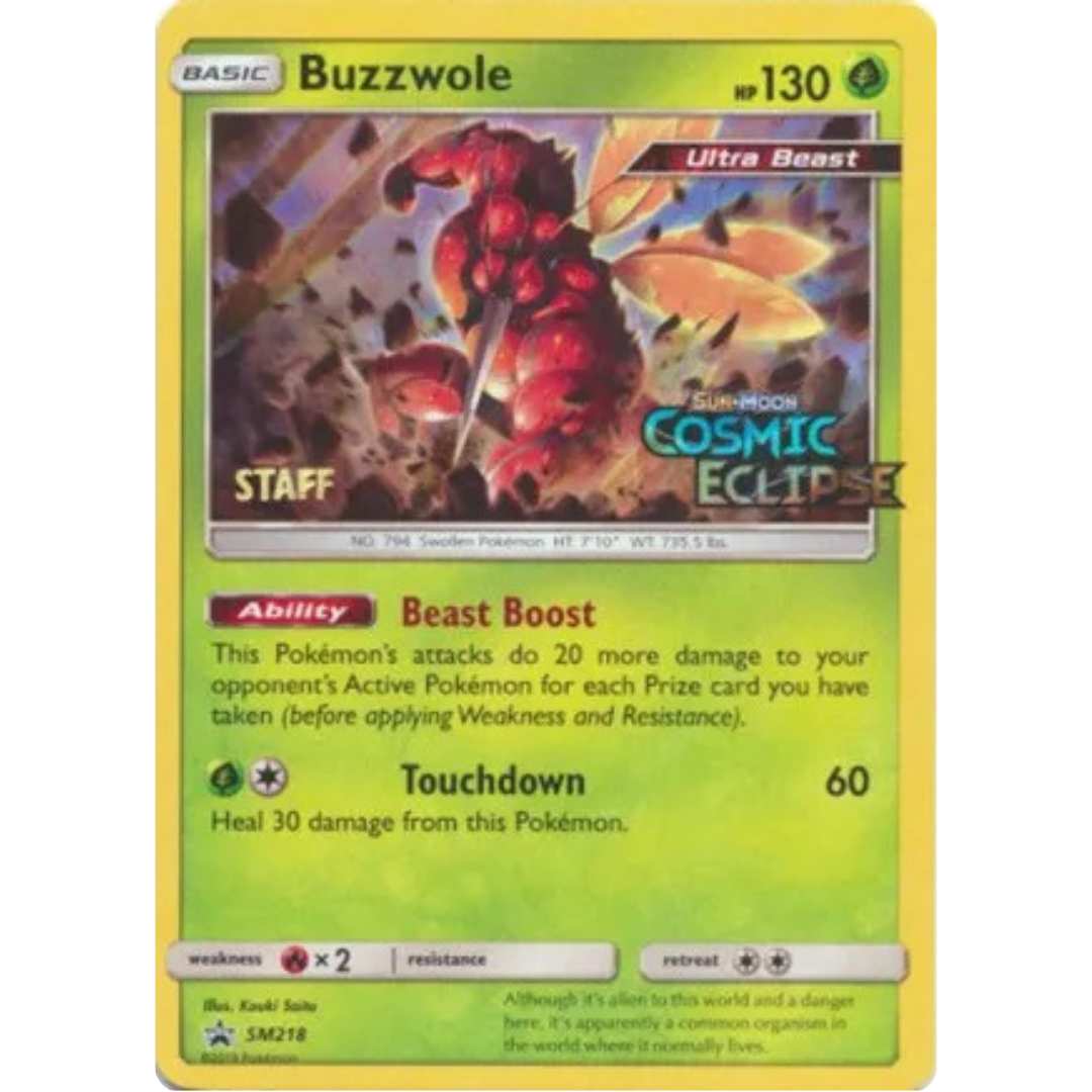 Buzzwole - SM218 (Prerelease) [Staff]  - Holofoil SM Promos - Promo