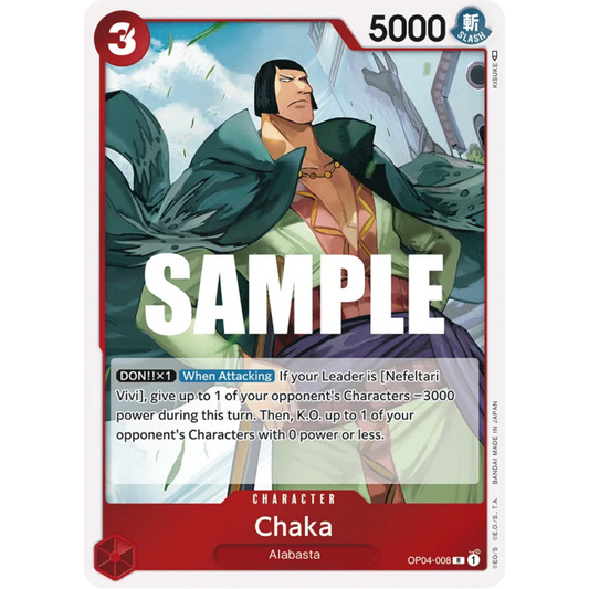 Chaka (OP04-008) - Kingdoms of Intrigue Foil