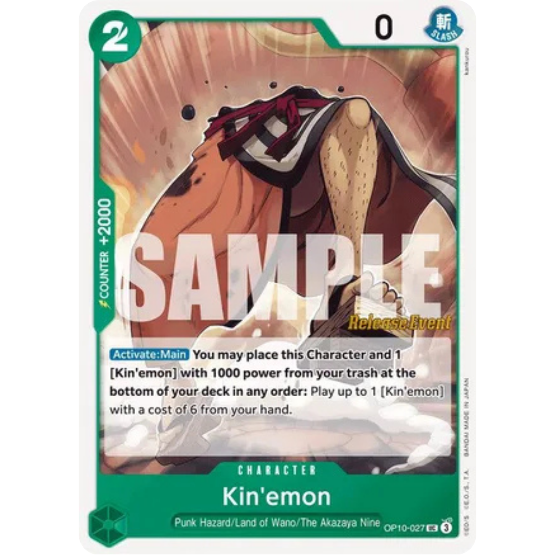 Kin'emon (027) (OP10-027) - Royal Blood Release Event Cards