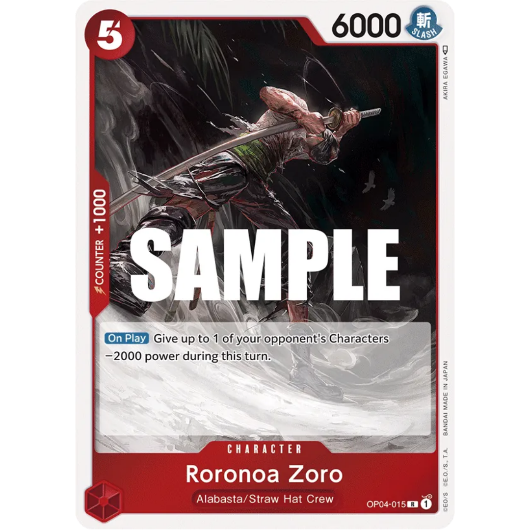 Roronoa Zoro (OP04-015) - Kingdoms of Intrigue Foil
