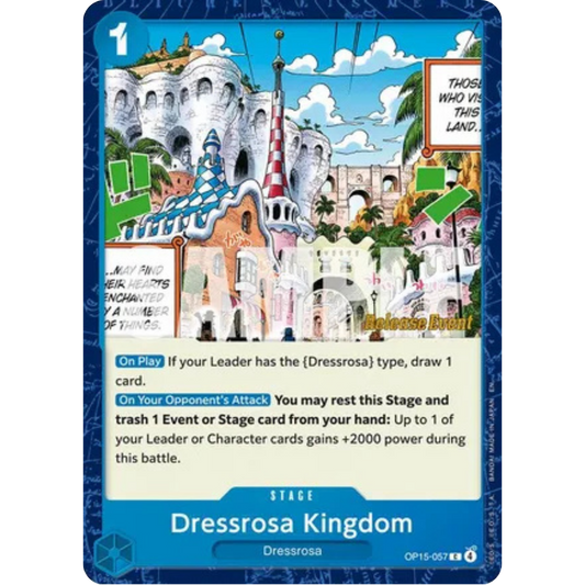 Dressrosa Kingdom (OP15-057) - Adventure on Kami's Island Release Event Cards