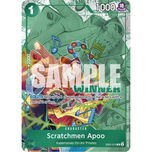 Scratchmen Apoo (Winner Pack 2025 Vol. 2) (EB01-015) - One Piece Promotion Cards Foil