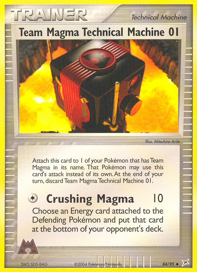 Team Magma Technical Machine 01  Team Magma vs Team Aqua - Uncommon