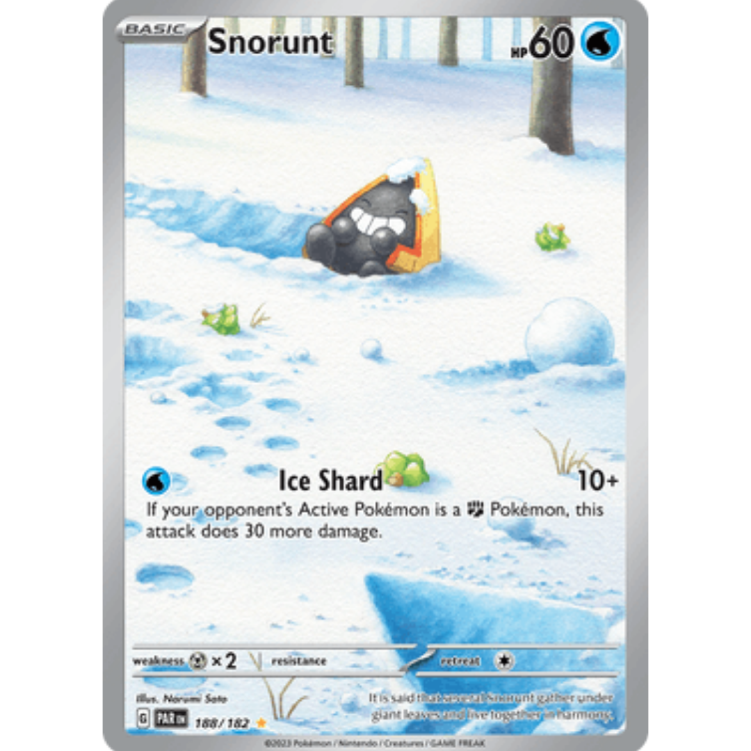 Snorunt 188/182  - Holofoil SV04 Paradox Rift - Illustration Rare
