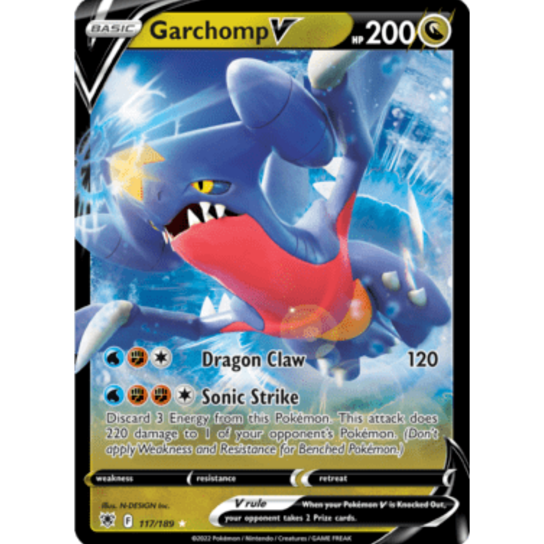 Garchomp V 117  - Holofoil SWSH10 Astral Radiance - Ultra Rare