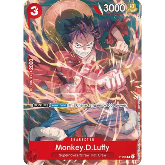 Monkey.D.Luffy - P-006 (Tournament Pack Vol. 1) (P-006) - One Piece Promotion Cards