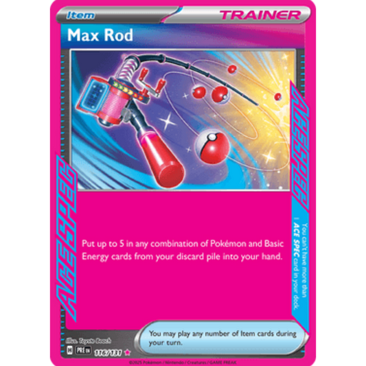 Max Rod 116/131  - Holofoil SV Prismatic Evolutions - ACE SPEC Rare