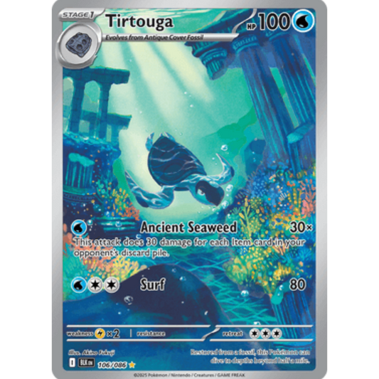 Tirtouga 106/086  - Holofoil SV Black Bolt - Illustration Rare