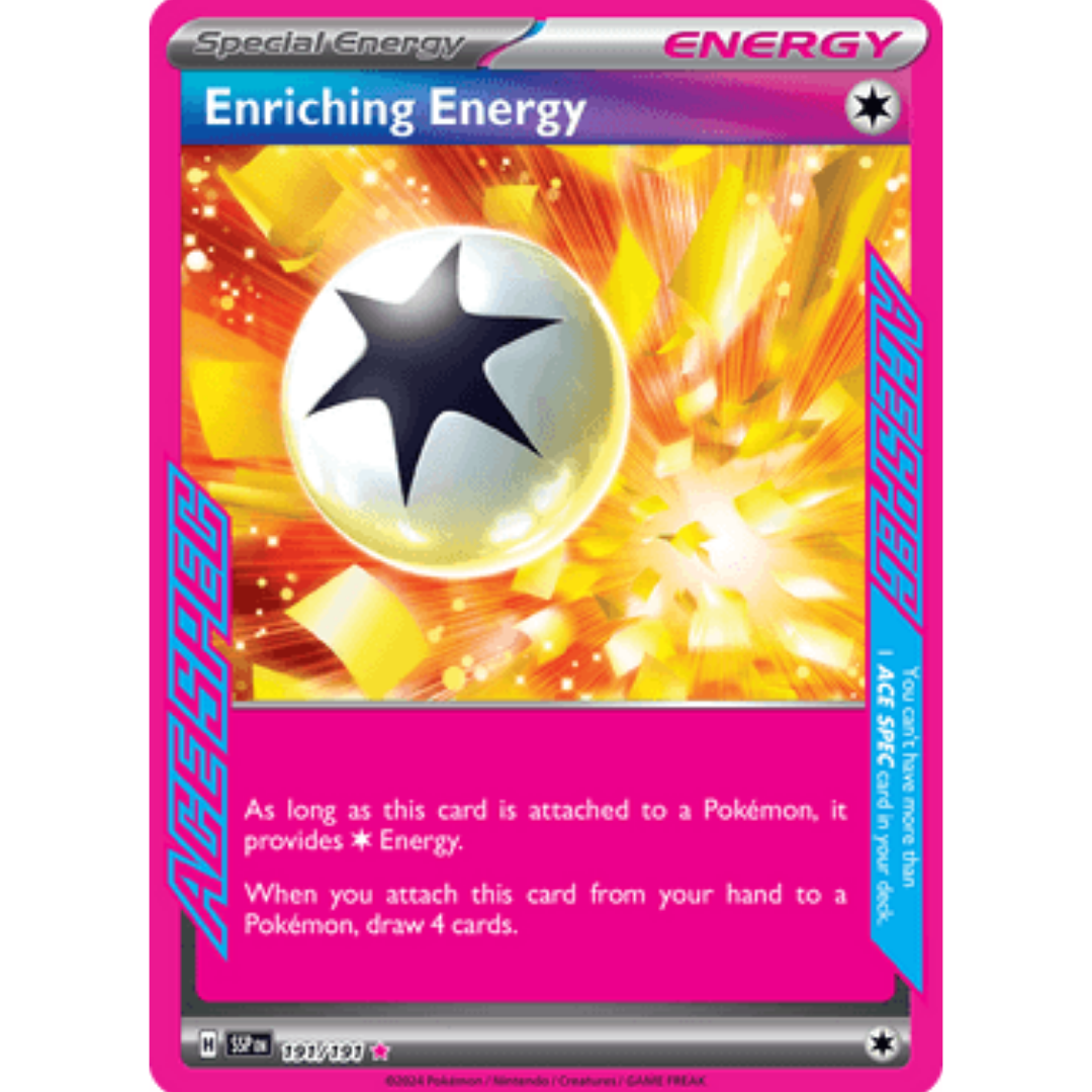 Enriching Energy 191  - Holofoil SV08 Surging Sparks - ACE SPEC Rare