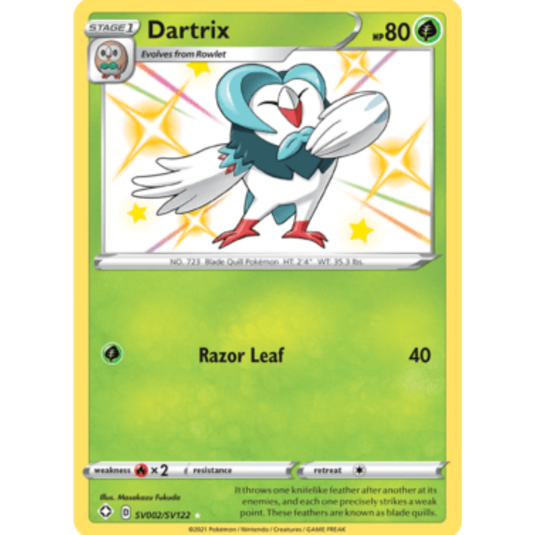 Dartrix SV002  - Holofoil Shining Fates Shiny Vault - Shiny Holo Rare