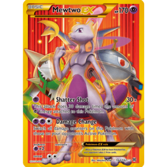 Mewtwo EX (164 Secret Full Art) 164/162  - Holofoil XY  BREAKthrough - Secret Rare