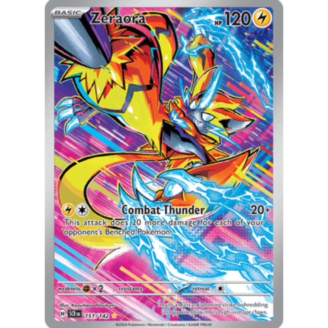 Zeraora 151/142  - Holofoil SV07 Stellar Crown - Illustration Rare