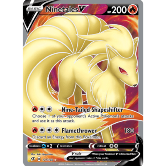 Ninetales V (177/192) [Sword & Shield: Rebel Clash]