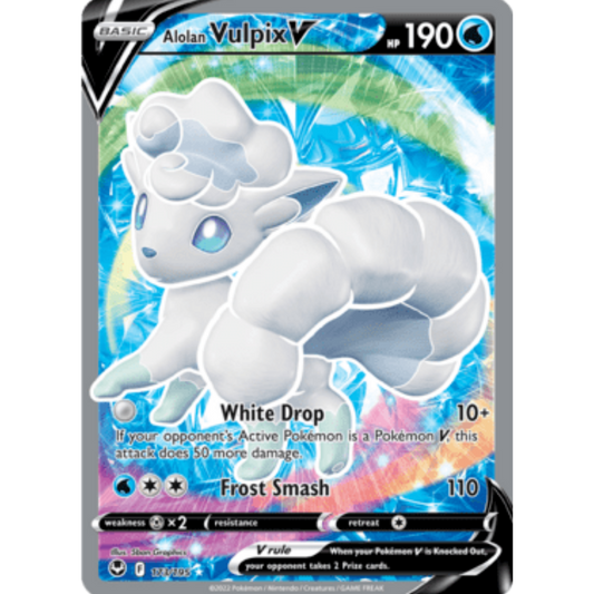 Alolan Vulpix V (173/195) [Sword & Shield: Silver Tempest]