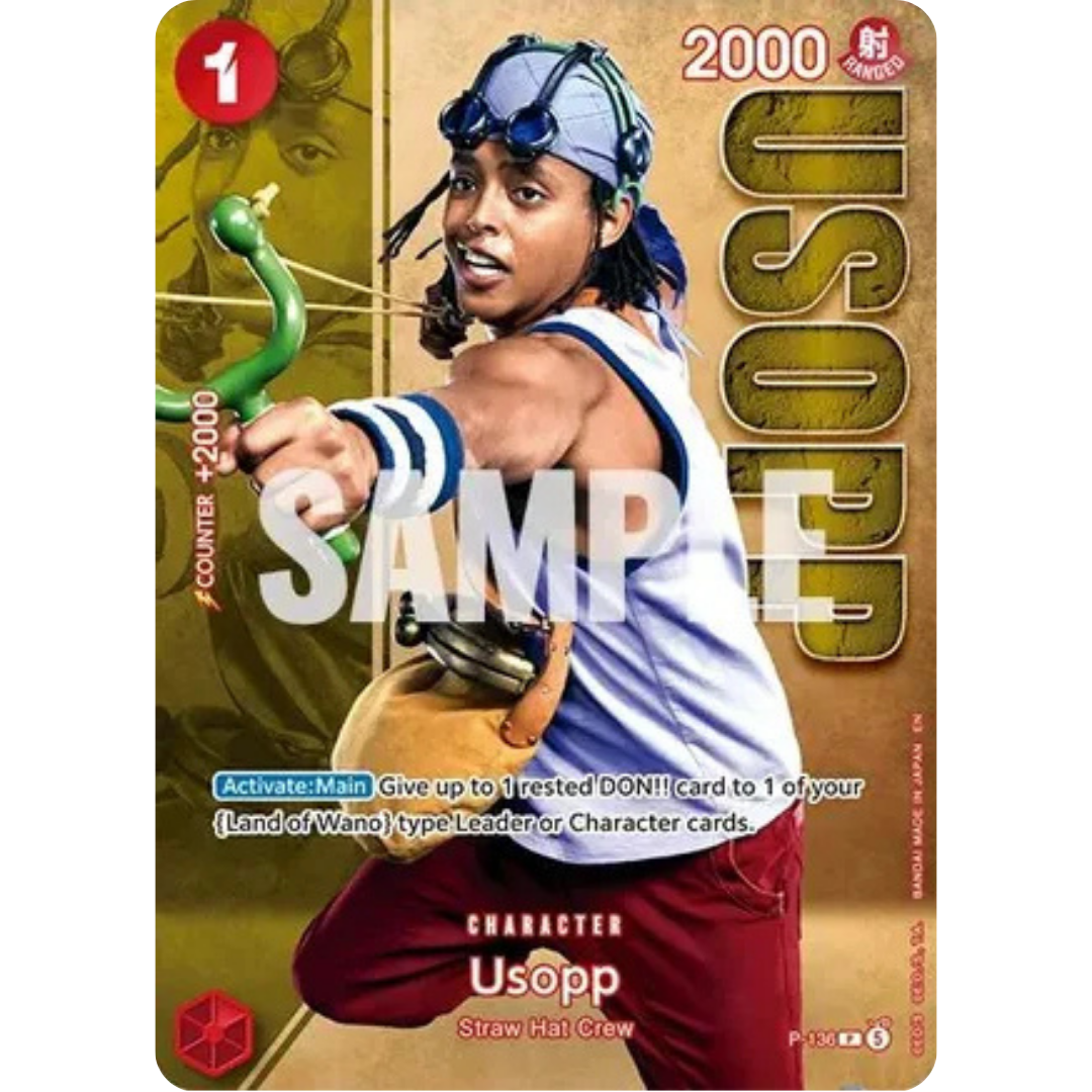 Usopp - P-136 (Premium Card Collection -Live Action Edition Vol.2 Straw Hat Crew-) (P-136) - One Piece Promotion Cards Foil