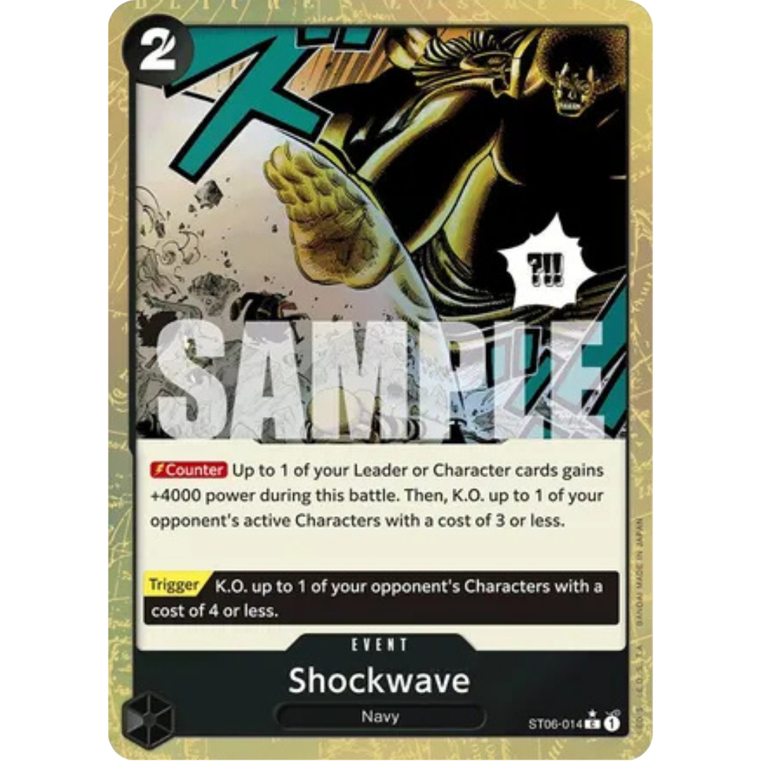 Shockwave (Textured Foil) (ST06-014) - Premium Booster -The Best- Foil