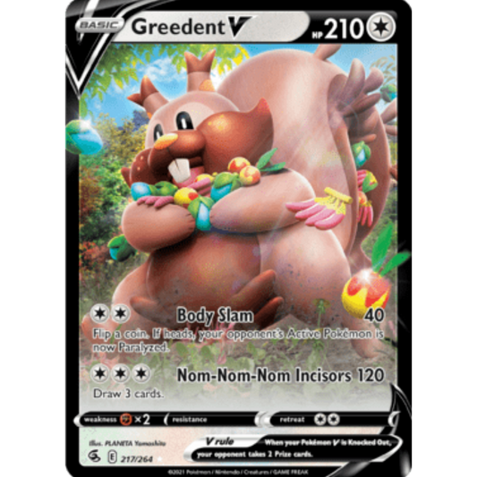 Greedent V (217/264) [Sword & Shield: Fusion Strike]