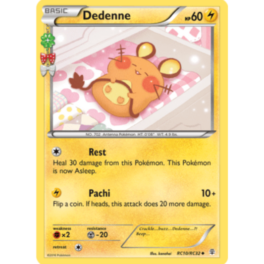Dedenne RC10/RC32  - Holofoil Generations Radiant Collection - Uncommon