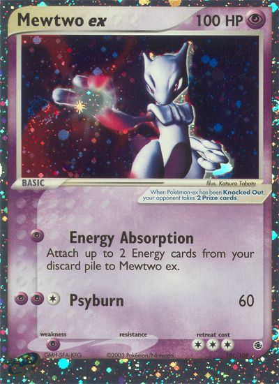Mewtwo ex  - Holofoil Ruby and Sapphire - Ultra Rare
