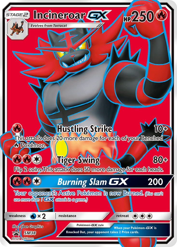 Incineroar GX SM38  - Holofoil SM Promos - Promo
