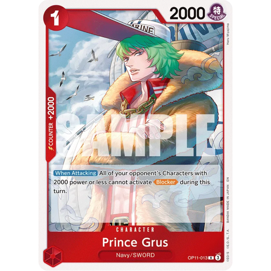 Prince Grus (OP11-013) - A Fist of Divine Speed Foil