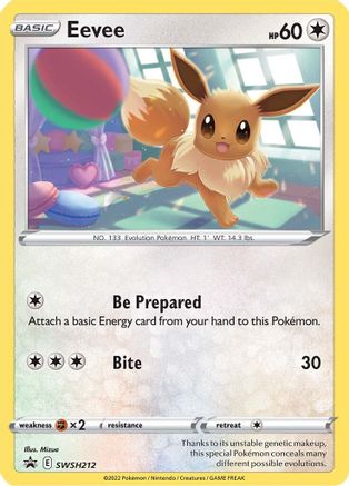 Eevee SWSH212  - Holofoil SWSH Sword & Shield Promo Cards - Promo