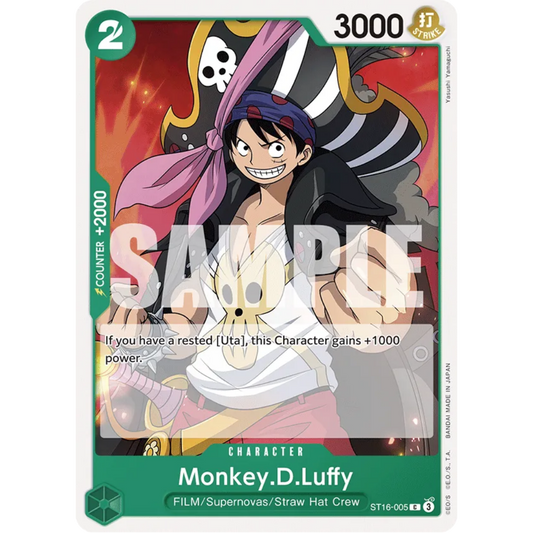 Monkey.D.Luffy (ST16-005) (ST16-005) - Starter Deck 16: GREEN Uta