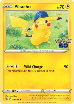 Pikachu (28) 028  - Holofoil Pokemon GO - Holo Rare