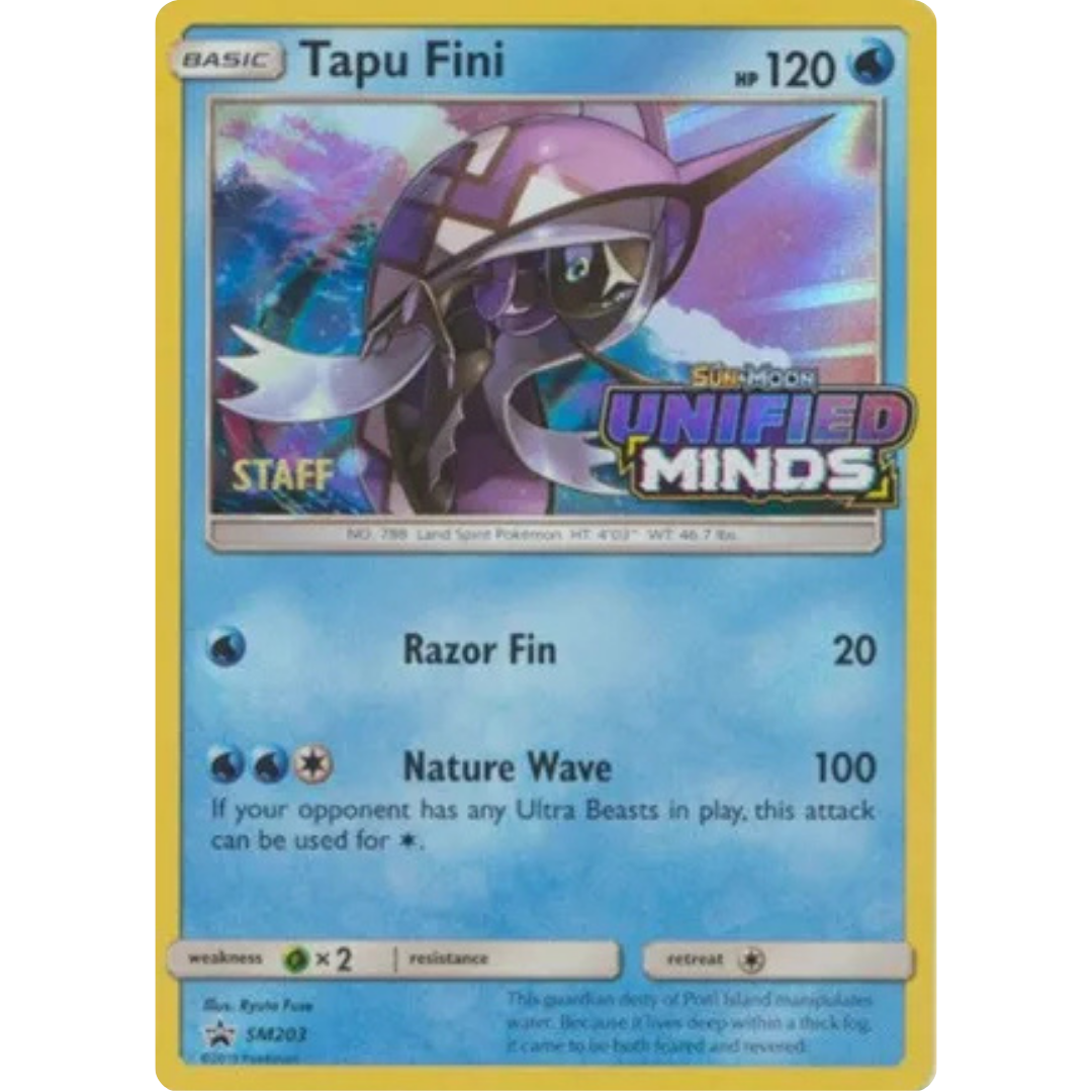 Tapu Fini - SM203 (Prerelease) [Staff]  - Holofoil SM Promos - Promo