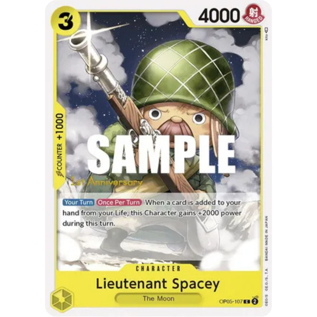Lieutenant Spacey (OP05-107) - Awakening of the New Era: 1st Anniversary Tournament Cards